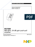 Data Sheet: 860 MHZ, 34 DB Gain Push-Pull Amplifier