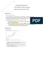 Sujet de Concours Micro Économie