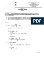 Sheet (8) Synchronous Machine Problem (1) :: Solution