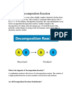 What Is The Opposite of Decomposition Reaction'?