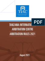 TIAC Arbitration Rules, 2021