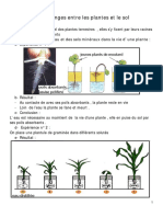 Les Echanges Entre Les Plantes Et Le Sol Cours