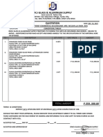 Quotation For The Supply of Glass and Aluminum Works For 2 Storey Commercial Building Ay Concepcion, Tarlac