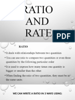 Ratio and Rate