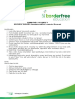 Summative Assessment 1 MOVEMENT ANALYSIS: Locomotor and Non Locomotor Movement