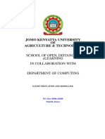 Ics2307 Simulation and Modelling