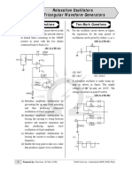 Relaxation Oscillators Triangular Waveform Generators: Two Mark Questions One Mark Questions