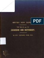 A Grammar & Dictionary of The Wedau Language (British New Guinea)