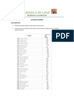 De Cavasa A Su Casa Lista de Precio