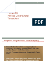 Konsep Dasar Energi Terbarukan