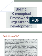 Unit 2 Conceptual Framework of Organizational Development