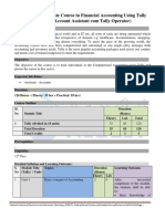 DRAFT Certificate Course in Finacial Accounting Using TALLY-Rev4