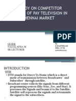 A Study On Competitor Analysis of Pay Television in Chennai Market