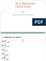 Arcos e Angulos - Exercicios