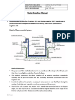 Water Proofing Manual: Basement