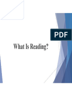 What Is Reading?