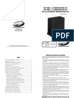 Manual Tecnico DZ IND. 1000 - 1500 - 2000 ROBUST BRUSHLESS DC CE (Portugues)