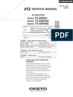 (Onkyo) - TX-SR604E Service Manual (Software Manual) (Parts Catalog) (Quick Start) (User Guide) (Circuit Diagrams)