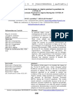 L'Évolution Du Paiement Électronique en Algérie Pendant La Pandémie Du COVID-19