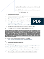 Activity Sheet Introduction To Radar Systems: Transmitters and Receivers, Parts 1 and 2