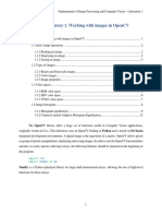 Laboratory 1. Working With Images in Opencv