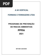 Ppra A M Vertical Formas e Ferragens Ltda