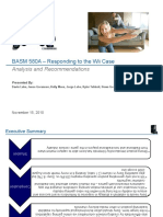 BASM 580A - Responding To The Wii Case: Analysis and Recommendations