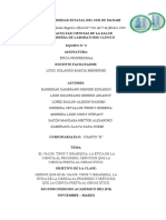 Equipo5 Informe ÉticaProfesional ValorTiposYJerarquía LaéticaDeLaCienciaAlProgreso ServiciosQueLaCienciaPrestaAlObrarÉtico