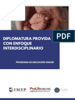 Programa Diplomatura Provida Con Enfoque Interdisciplinario