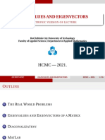 Eigenvalues and Eigenvectors: HCMC - 2021