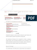 Basics Fundamental Analysis