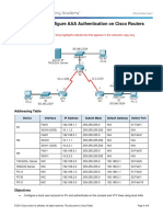 3.6.1.2 Packet Tracer - Configure AAA Authentication On Cisco Routers - Instructor