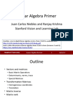 Linear Algebra Primer: Juan Carlos Niebles and Ranjay Krishna Stanford Vision and Learning Lab