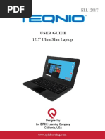 Manual For Teqnio Ultra Slim Latop 12.5