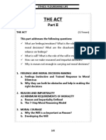 The Act: Ethics: Flourishing Life