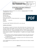 Agreement For Structure Works CMC