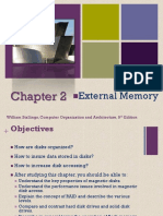 External Memory: William Stallings, Computer Organization and Architecture, 9 Edition