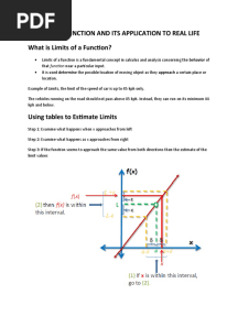 Performance Task in Basic Calculus