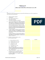 Form No. 34A: Application For A Certificate Under Section 230A (1) of The Income - Tax Act, 1961