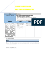 Sesion de Comunicacion Oraciones Simples y Compuestas