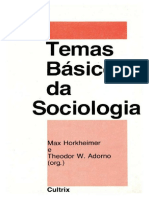 HORKHEIMER, M. ADORNO, T. (Orgs) Temas Basicos Da Sociologia