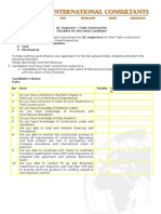 Checklist-QC Inspector (Tanks)