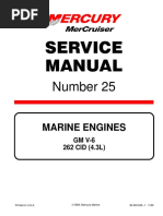 Mercury Mercruiser #25 Service Manual Marine Engines GM v-6 262 CID (4.3L) (PDF, EnG, 9.97 MB)