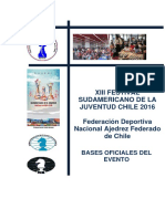 Sudamericano Ajedrez Juventud 2016 Bases