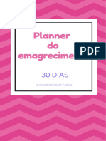 Planner Do Emagrecimento