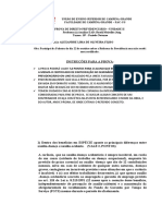 Prova Direito Previdenciário - Unidade II 10º Periodo