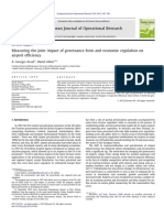 Measuring The Joint Impact of Governance Form and Economic Regulation On Airport Efficiency