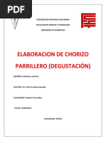 Elaboracion de Chorizo Parrillero-Degustacion