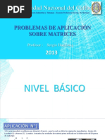 Problemas de Aplicacion Con Matrices