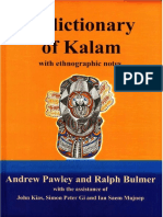 A Dictionary of Kalam With Ethnographic Notes (Pacific Linguistics, 630)